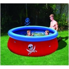 Детский надувной бассейн с 3D аппликацией Пираты 57243